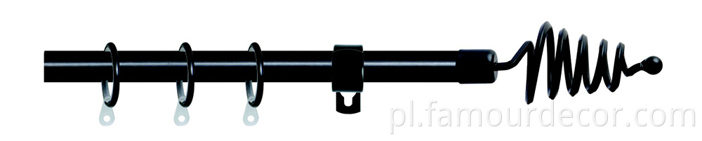 Twisted Hanging Double Track Hardware Curtain Rod